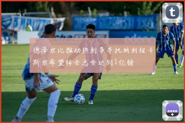 德泽尔比推动热刺争夺托纳利纽卡斯尔希望转会总价达到1亿镑
